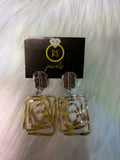 Abstract Spiral Earings